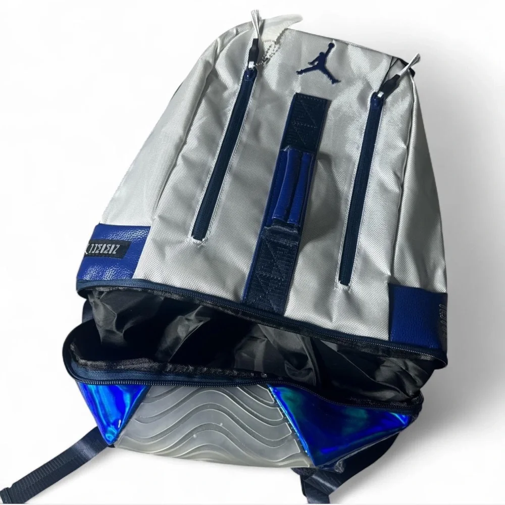 Stylish Blue and Gray Backpack